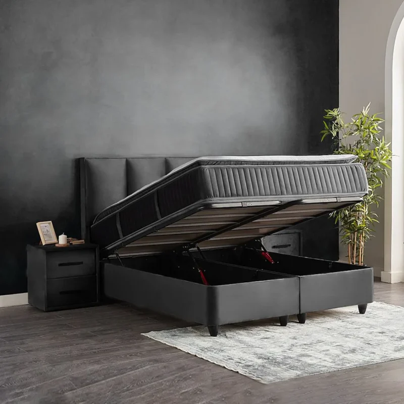 Boxspring met opbergruimte Nora - Afbeelding 4